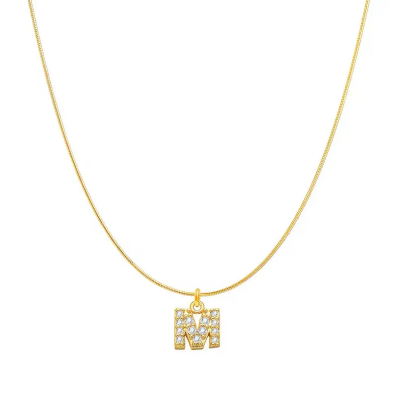 Dainty Gold Initial Necklace