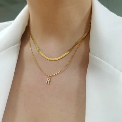 Dainty Gold Initial Necklace