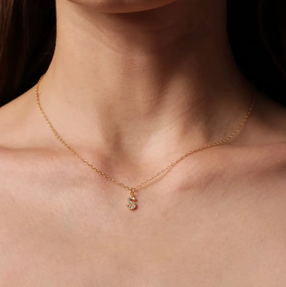 Dainty Gold Initial Necklace