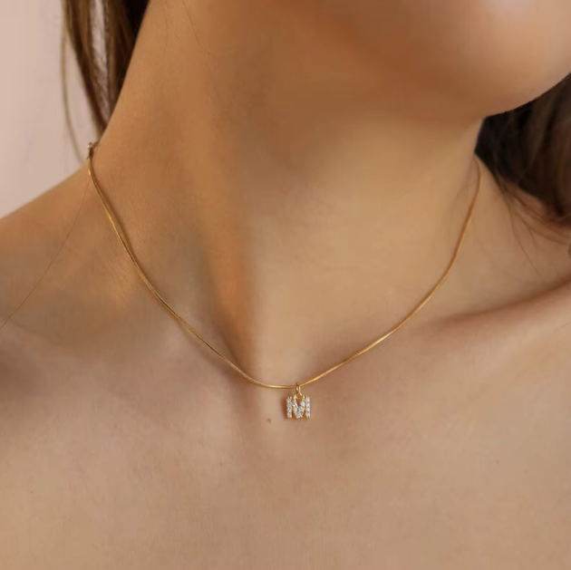 Dainty Gold Initial Necklace